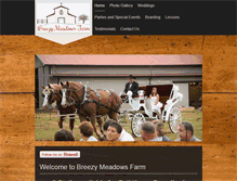 Tablet Screenshot of breezymeadowsfarmnc.com
